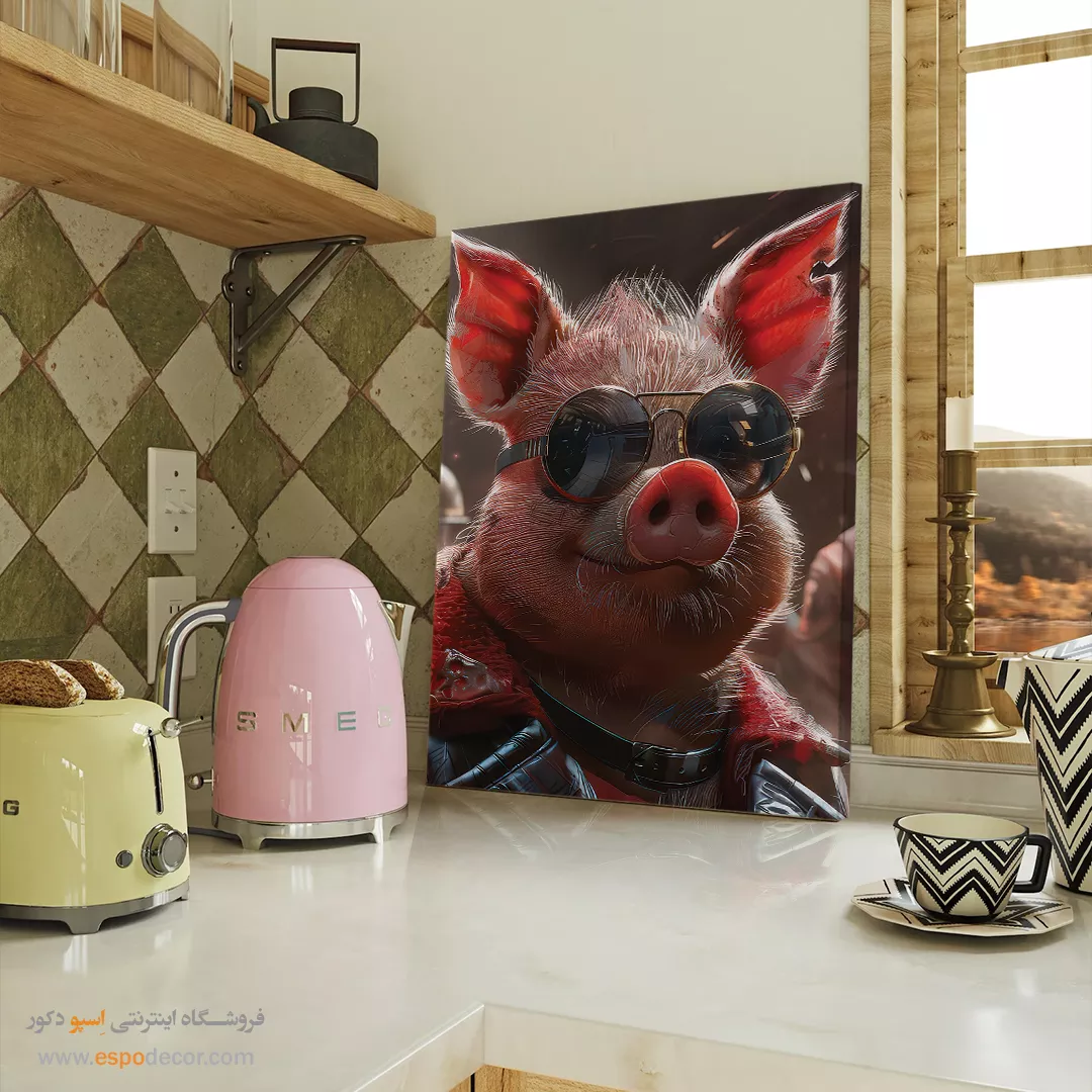 تابلو حیوانات بامزه - اسپو دکور