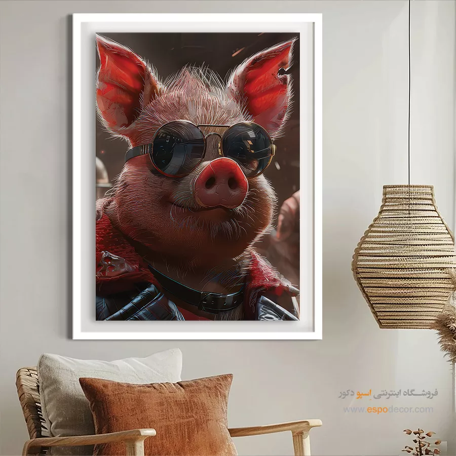 تابلو حیوانات بامزه - اسپو دکور