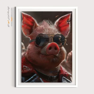 تابلو حیوانات بامزه - اسپو دکور