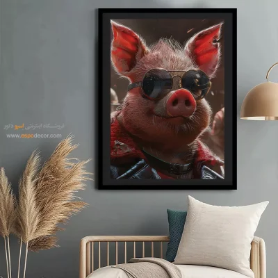 تابلو حیوانات بامزه - اسپو دکور