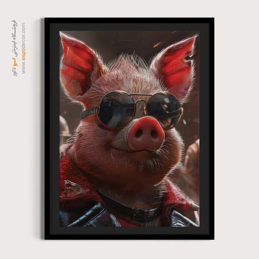 تابلو حیوانات بامزه - اسپو دکور