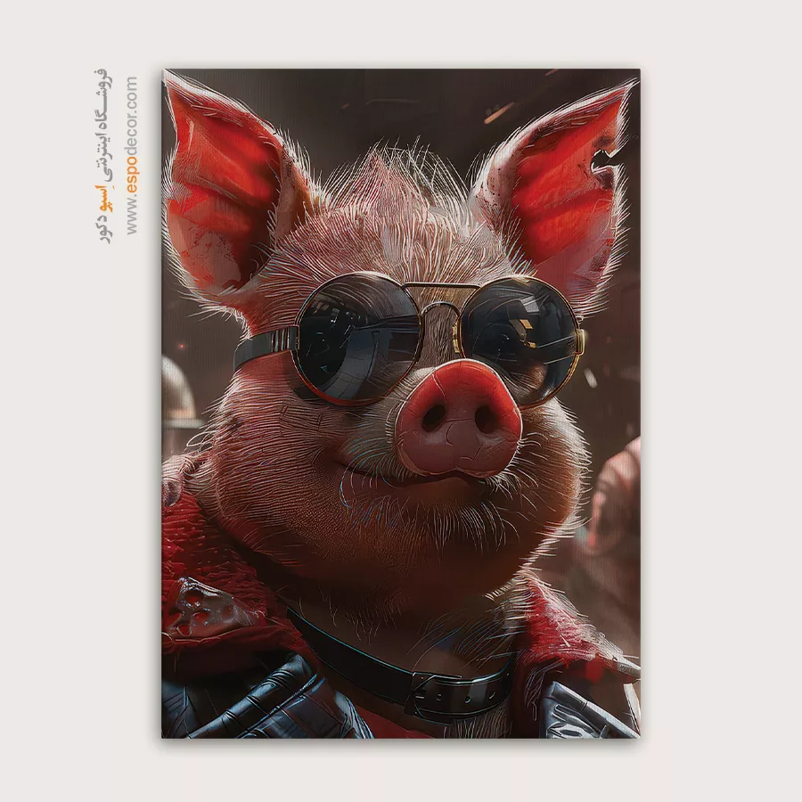 تابلو حیوانات بامزه - اسپو دکور