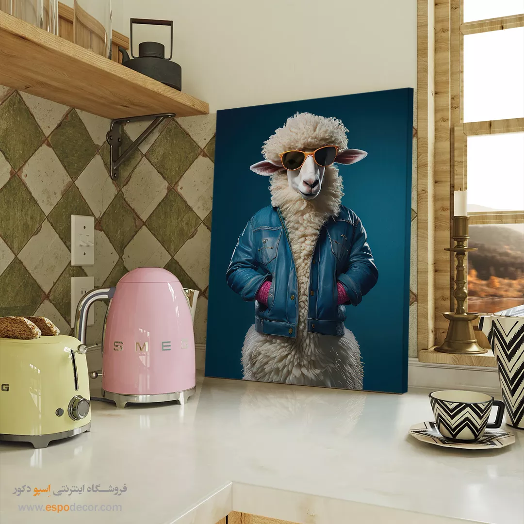 تابلو حیوانات بامزه - اسپو دکور