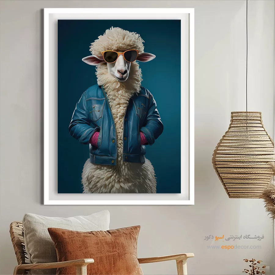 تابلو حیوانات بامزه - اسپو دکور