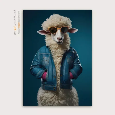 تابلو حیوانات بامزه - اسپو دکور