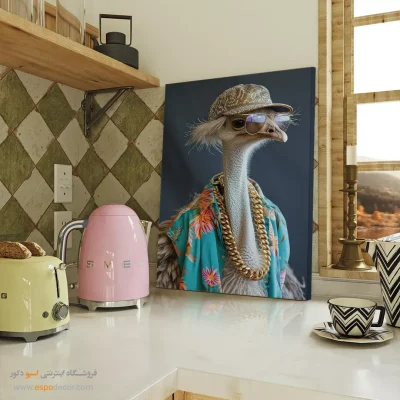 تابلو حیوانات بامزه - اسپو دکور