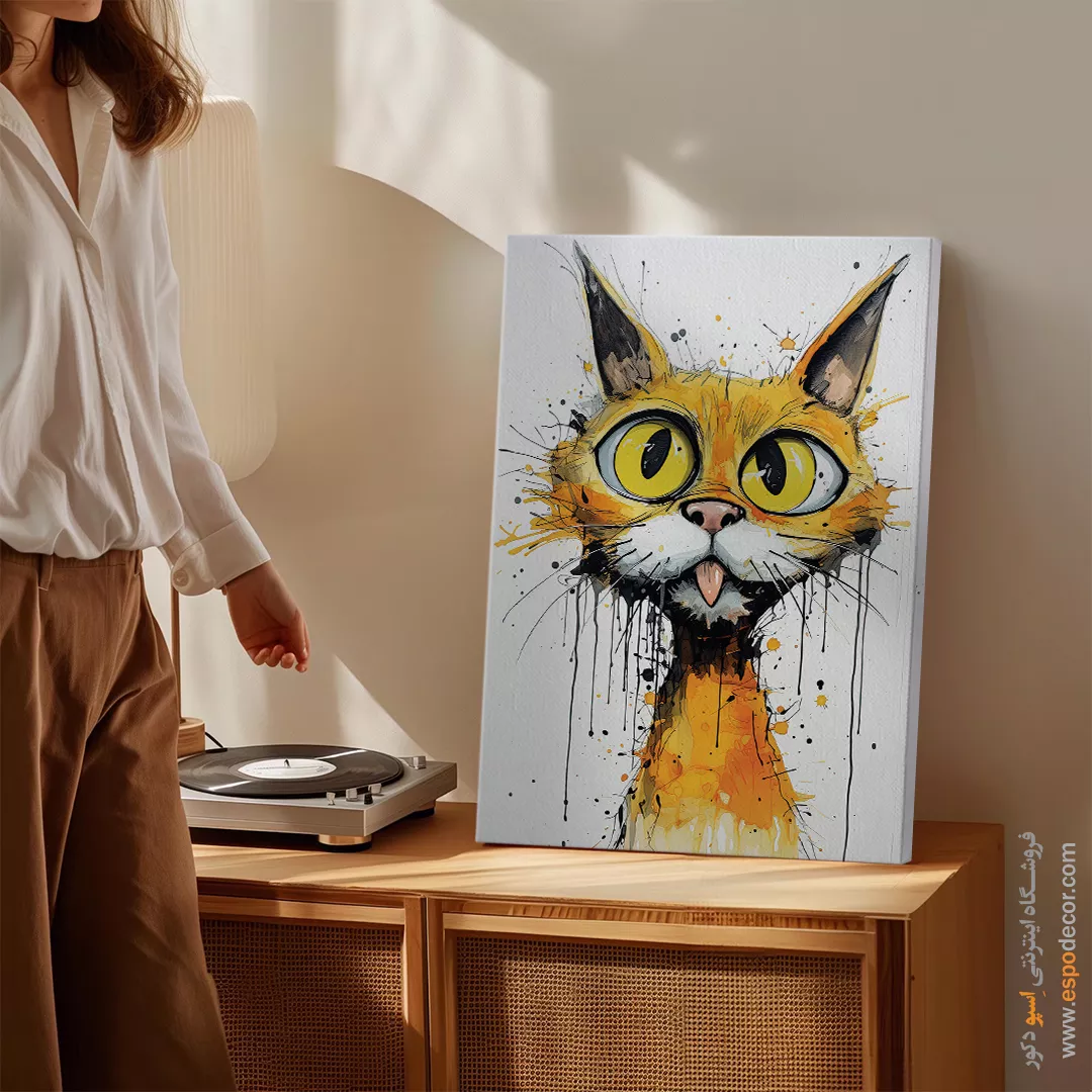 تابلو حیوانات بامزه - اسپو دکور