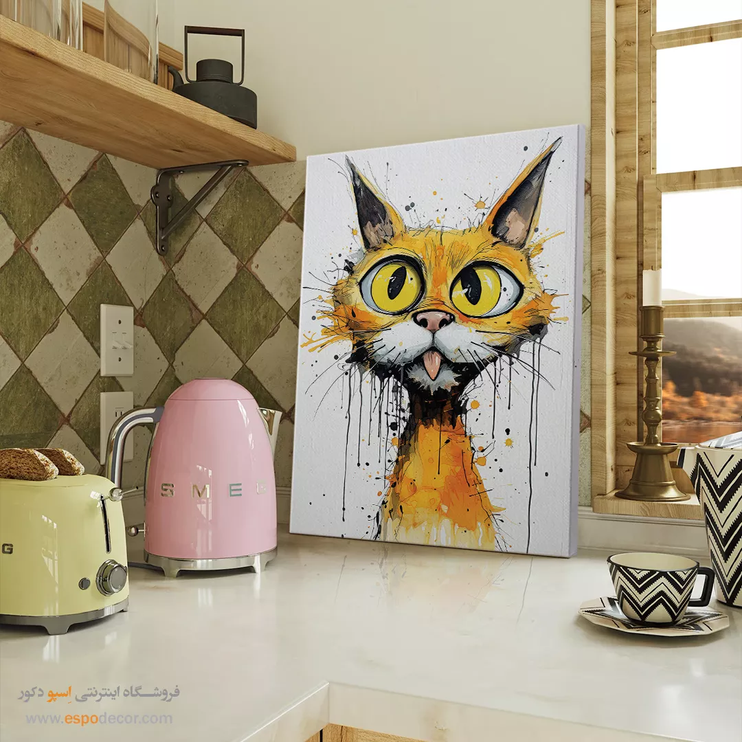 تابلو حیوانات بامزه - اسپو دکور