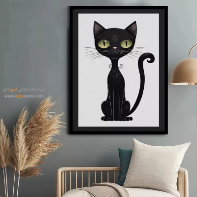 تابلو حیوانات بامزه - اسپو دکور