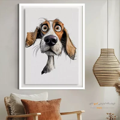 تابلو حیوانات بامزه - اسپو دکور