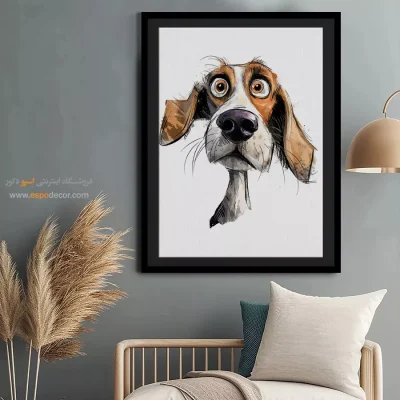 تابلو حیوانات بامزه - اسپو دکور