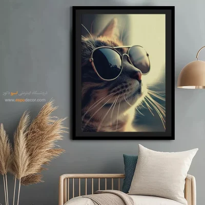 تابلو حیوانات بامزه - اسپو دکور
