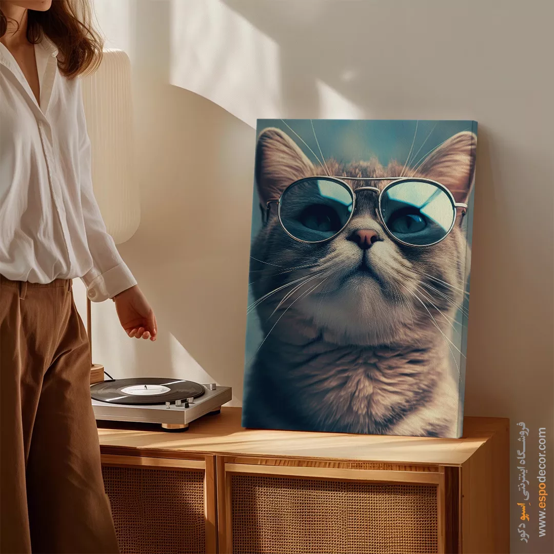 تابلو حیوانات بامزه - اسپو دکور