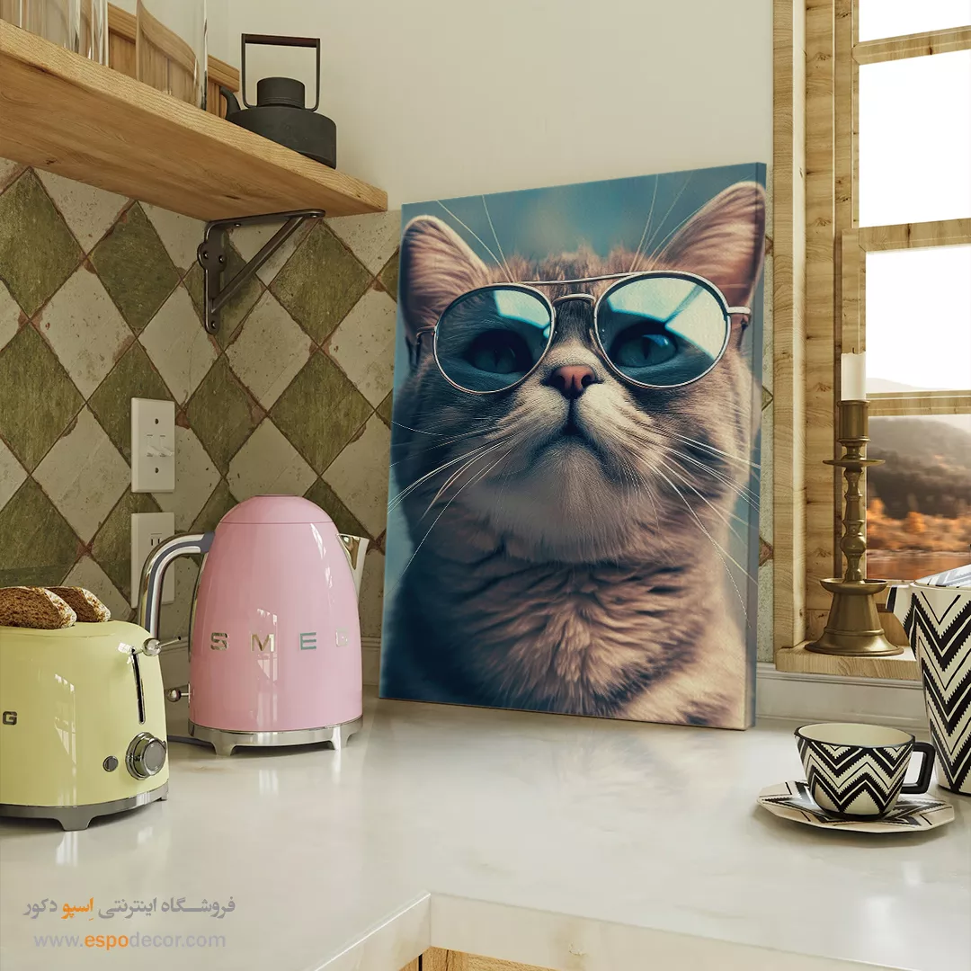 تابلو حیوانات بامزه - اسپو دکور