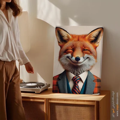 تابلو حیوانات بامزه - اسپو دکور