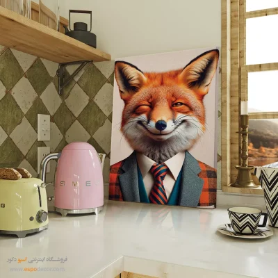 تابلو حیوانات بامزه - اسپو دکور