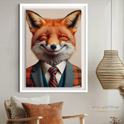 تابلو حیوانات بامزه - اسپو دکور