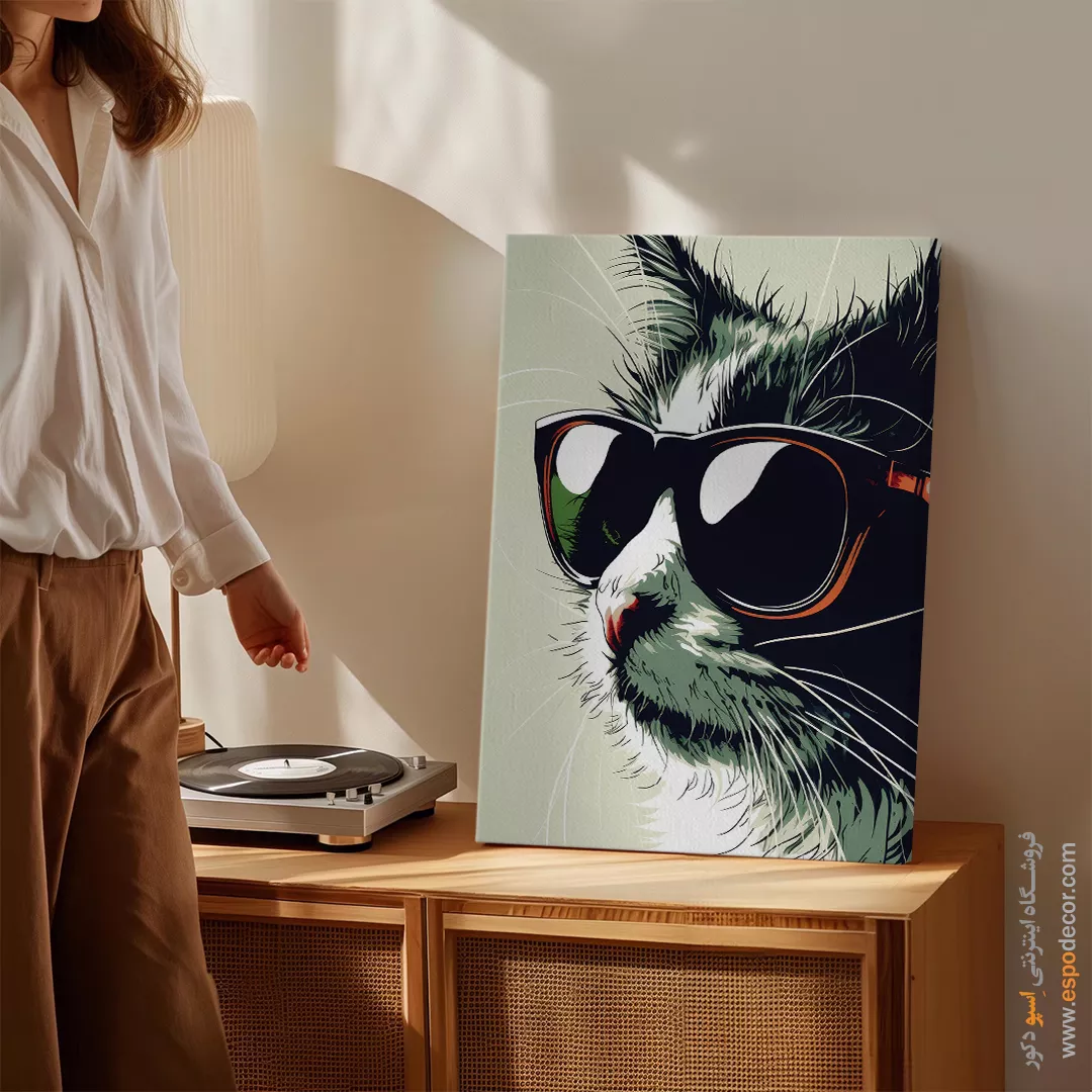 تابلو حیوانات بامزه - اسپو دکور