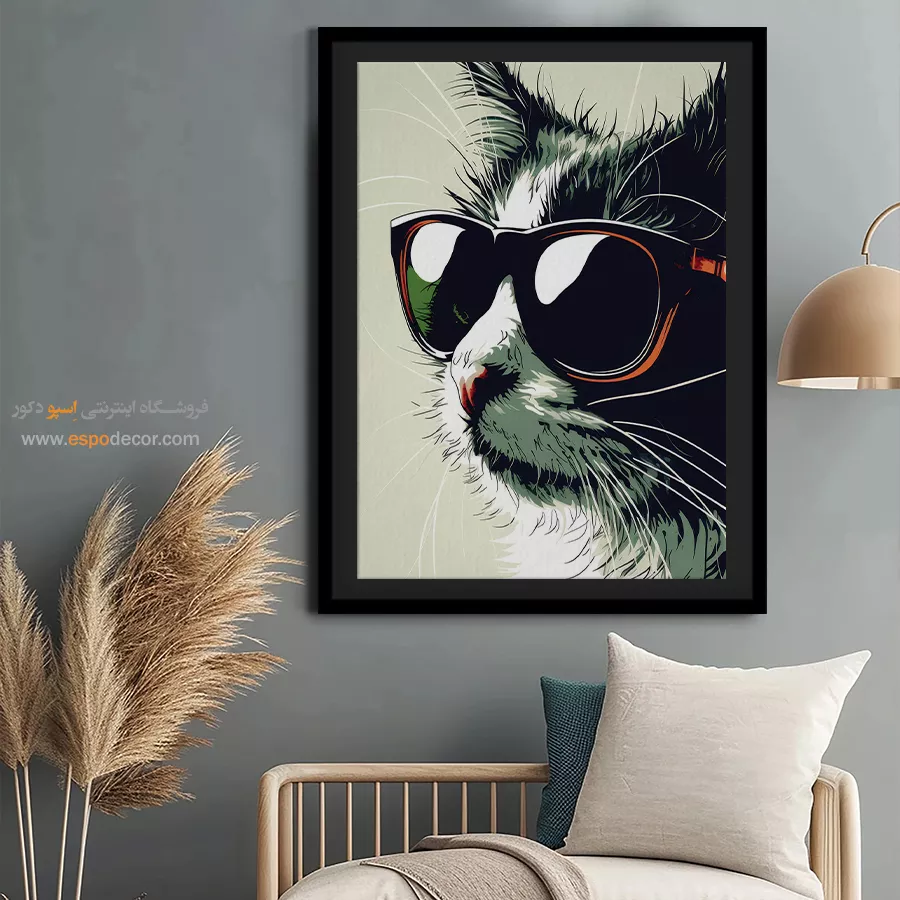 تابلو حیوانات بامزه - اسپو دکور