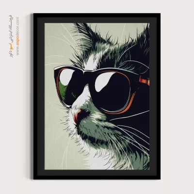 تابلو حیوانات بامزه - اسپو دکور