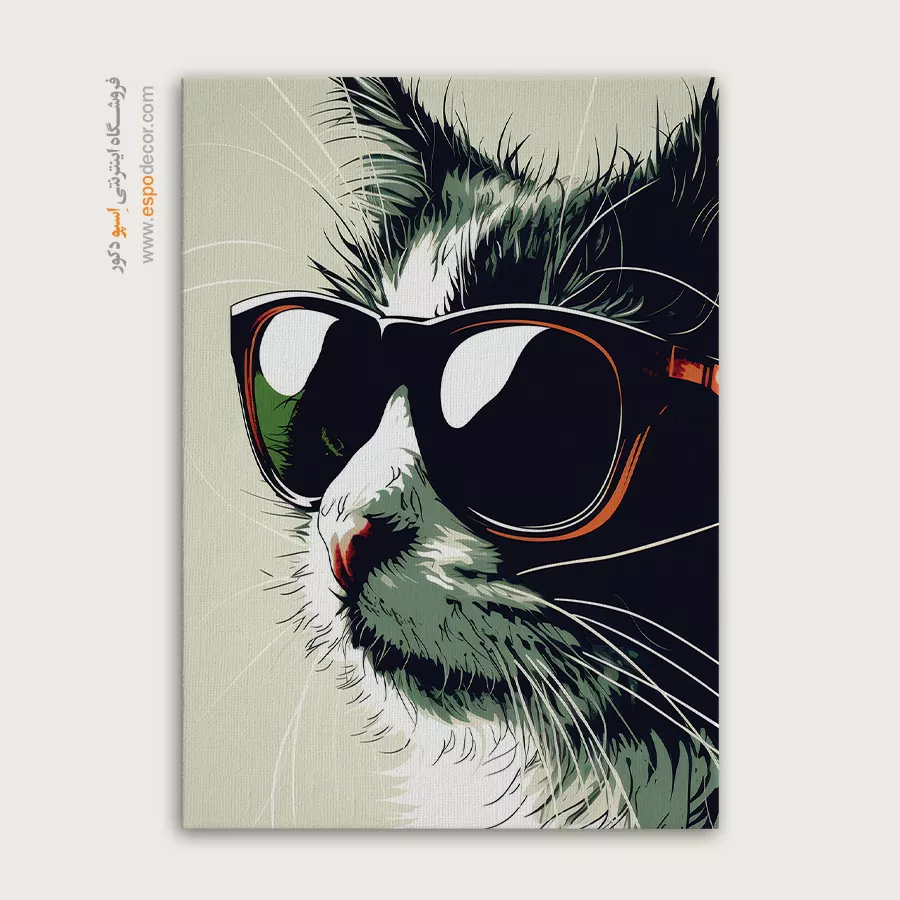 تابلو حیوانات بامزه - اسپو دکور