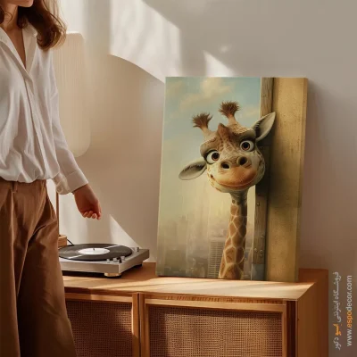 تابلو حیوانات بامزه - اسپو دکور