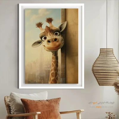 تابلو حیوانات بامزه - اسپو دکور
