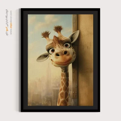 تابلو حیوانات بامزه - اسپو دکور