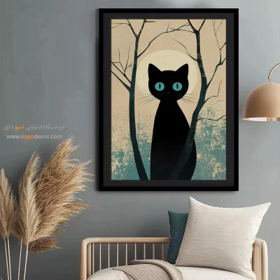 تابلو حیوانات بامزه - اسپو دکور