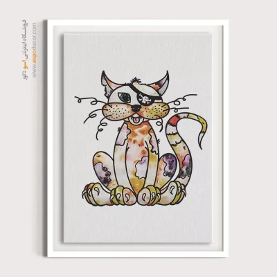 تابلو حیوانات بامزه - اسپو دکور