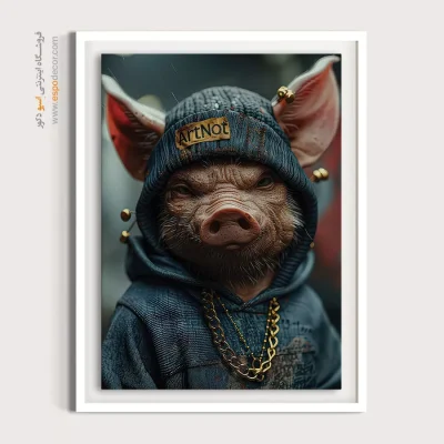 تابلو حیوانات بامزه - اسپو دکور