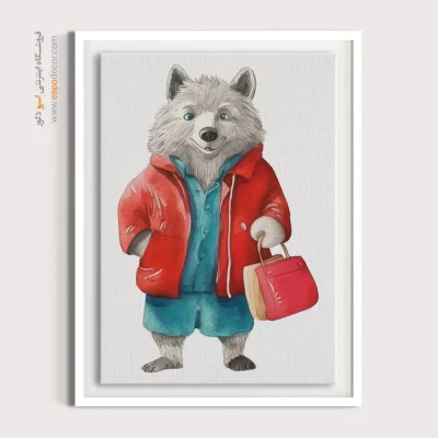 تابلو حیوانات بامزه - اسپو دکور