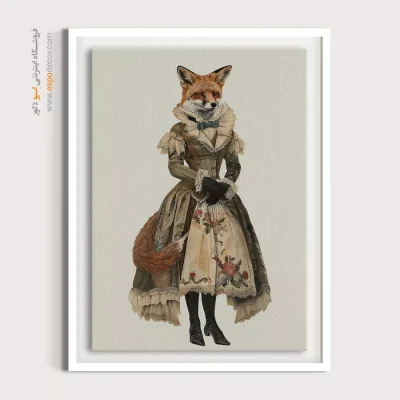 تابلو حیوانات بامزه - اسپو دکور