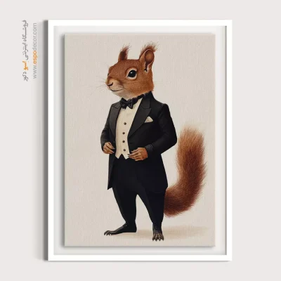 تابلو حیوانات بامزه - اسپو دکور