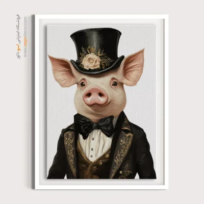 تابلو حیوانات بامزه - اسپو دکور