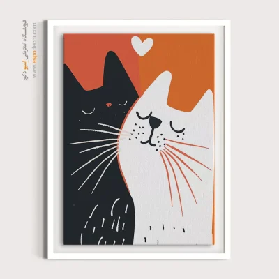 تابلو حیوانات بامزه - اسپو دکور