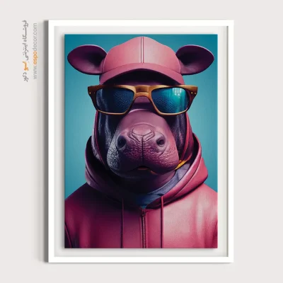 تابلو حیوانات بامزه - اسپو دکور