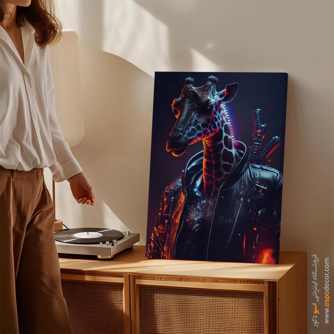 تابلو حیوانات بامزه - اسپو دکور