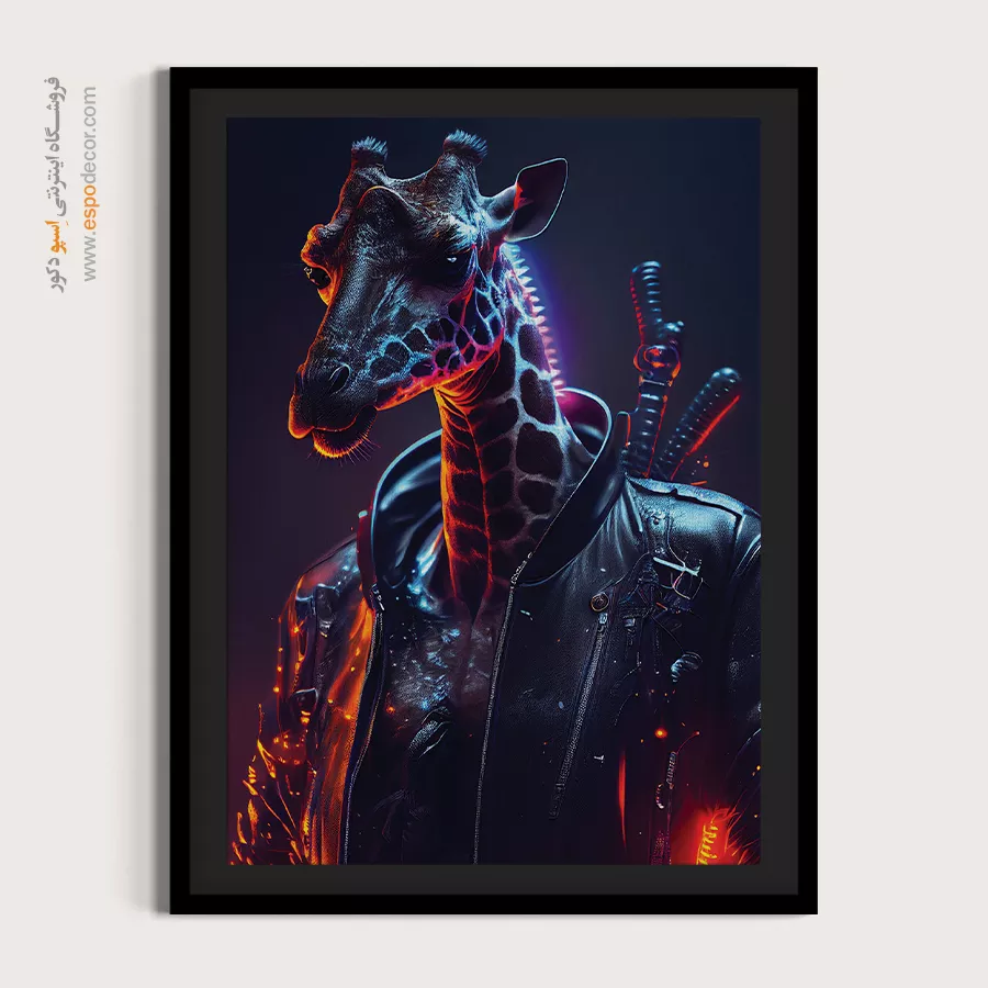 تابلو حیوانات بامزه - اسپو دکور