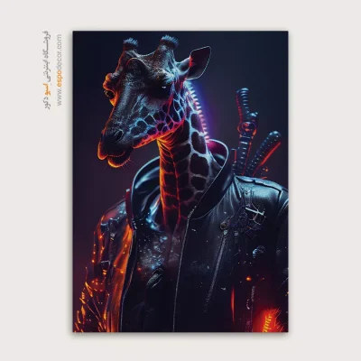 تابلو حیوانات بامزه - اسپو دکور