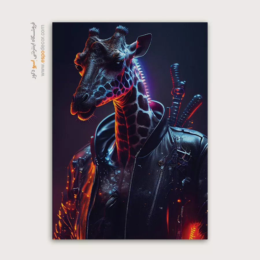 تابلو حیوانات بامزه - اسپو دکور