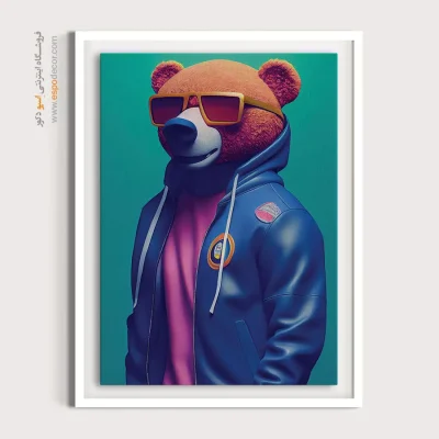 تابلو حیوانات بامزه - اسپو دکور