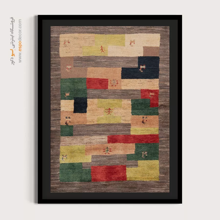 خرید تابلو دکوراتیو - پرواز دشت – تابلو گبه - اسپو دکور