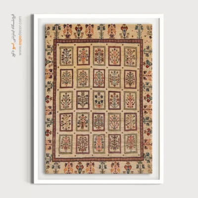 تابلو رنگ‌های طبیعی - راز کهن – تابلو گبه - اسپو دکور