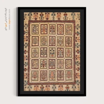 تابلو رنگهای طبیعی - راز کهن – تابلو گبه - اسپو دکور