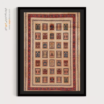 خرید تابلو مخصوص اتاق نشیمن - نغمه آفتاب – تابلو گبه - اسپو دکور