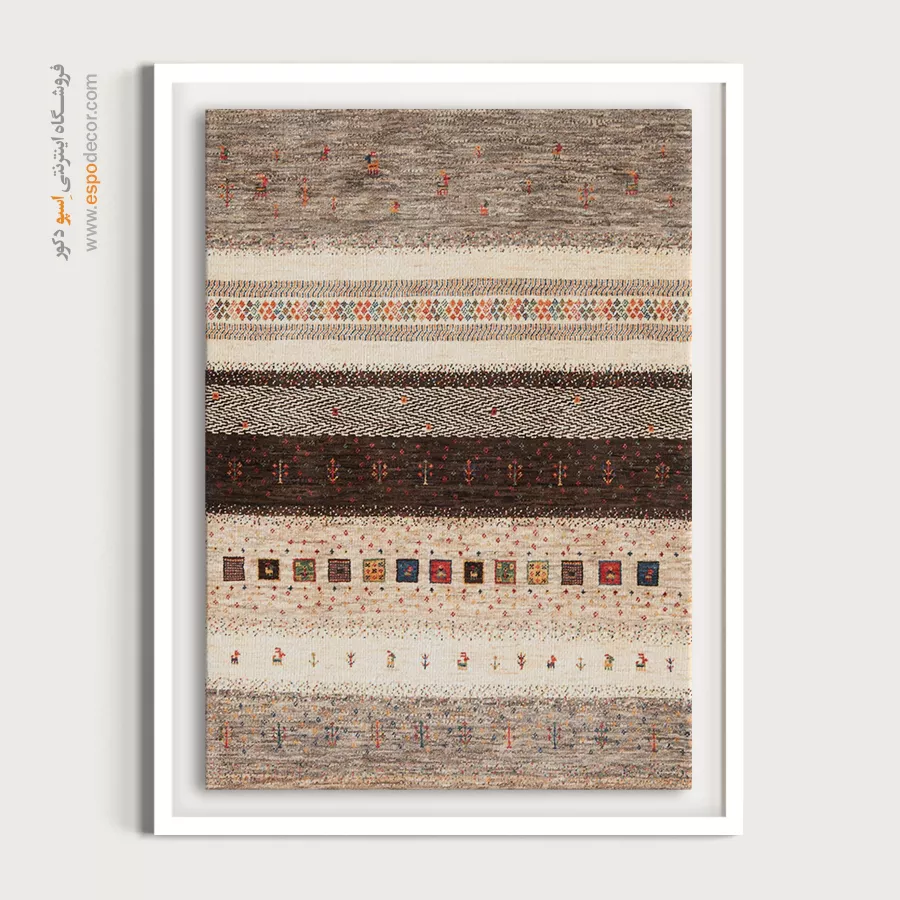 طرح گبه روی بوم - طلوع دریا – تابلو گبه - اسپو دکور