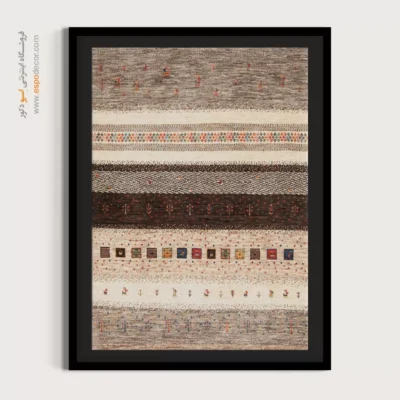 طرح گبه روی بوم - طلوع دریا – تابلو گبه - اسپو دکور