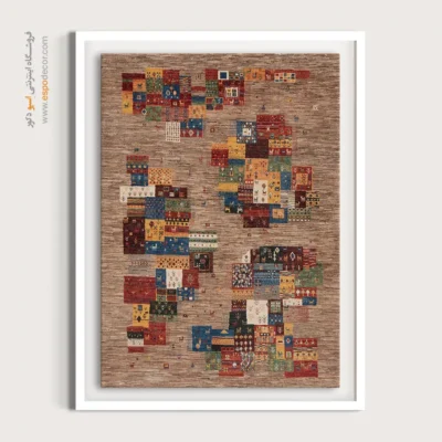 تابلو گبه با قاب - طرح قاصدک – تابلو گبه - اسپو دکور