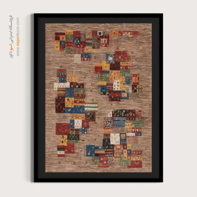 تابلو گبه با قاب - طرح قاصدک – تابلو گبه - اسپو دکور